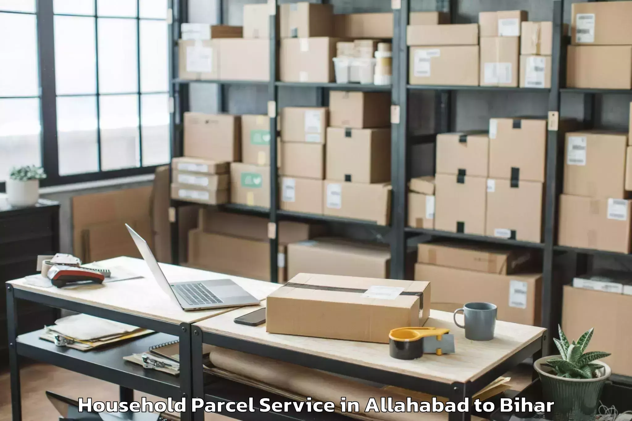 Book Allahabad to Ramnagar Champaran Household Parcel Online